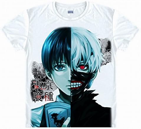 Anime Tokyo Ghoul Cosplay Ken Kaneki T-Shirt, Small