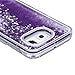 Urberry Galaxy S7 Edge Case, Floating Bling Glitter Sparkle Case for Samsung Galaxy S7 Edge with a Screen Protector (Purple)