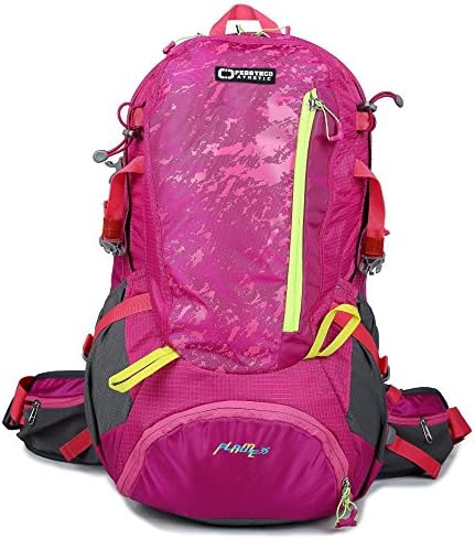 PEGGYNCO Cyber Monday Outdoor Backpack with Multi-compartment for Camping Hiking Traveling Color Pink