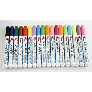 Graffiti-Fabric-Marker-18-Color-Set