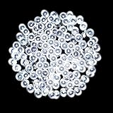 Coio ソーラー屋外LEDストリングライト 太陽発電 20メートル 200LED ガーデンライト 自動的にON/OFF 2つ発光モード クリスマス、新年、結婚式、パーティーなどの祝日用 (ホワイト)