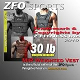 (Weekly Sale) NEW! ZFO-30LBS Adjustable Weighted Vest (WEIGHTS INCLUDED.One size fits all.)