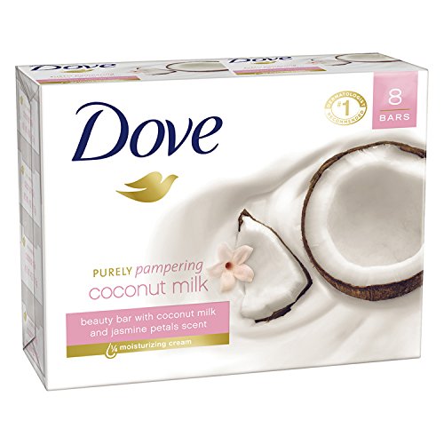 Dove Purely Pampering Beauty Bar, Coconut Milk 4 oz, 8 Bar