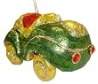 Green Glitter Convertible Car Christmas Ornament