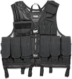 TAC Force Commando Tactical Vest, Black, Left Handed