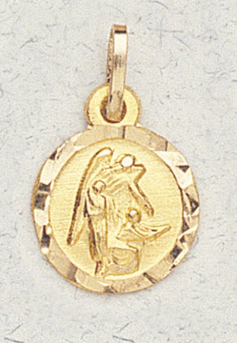 14 Kt Gold Religious Medals – Guardian Angel – In a Premium Black Box