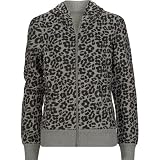 FULL TILT Animal Print Girls Hoodie - Grey