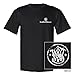 Smith & Wesson Men's Distressed Emblem Logo Tee, Black - XX-Large