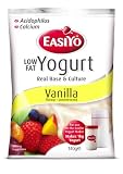 EasiYo Low Fat Vanilla Yogurt Base and Culture, 4.94-Ounce / 140g e, Pack of 6