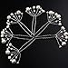 Polytree 10pcs Women's Fashion Pearls Hair Pins (White)