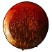 Round Branch Motif Bamboo Plate with Stand - Red (22")
