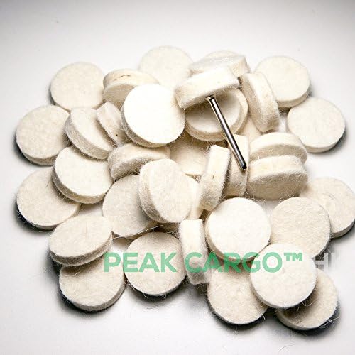 QTY 40 Big Wool Felt Polishing Buffing ROUGH Wheels Bobs Buffs 1" #429 Dremel Proxxon Rotary