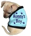Pet Tease "Mommy`s Boy" Dog Tank, Medium, Blue