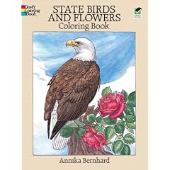 State Birds and Flowers Coloring Book (Dover Pictorial Archive Series)