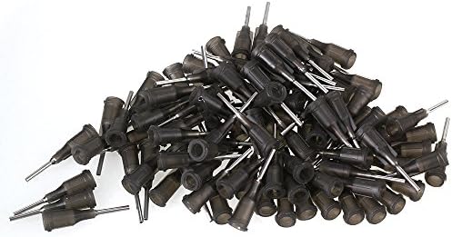 CNBTR Gray 1/2 Inch Blunt Dispensing Syringe Needle Tips 16 Gauge Luer Lock Pack of 10