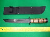 New Full Size 12 Inch Usmc Fighting Knife Tanto Point with Sheath