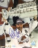 Ray Bourque Colorado Avalanche - Holding Stanley Cup - Autographed 8x10 Photograph