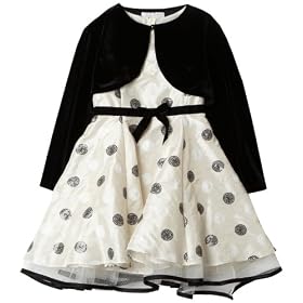 Rare Editions Girls 2-6x Sequin Detail On Dress With Sweater