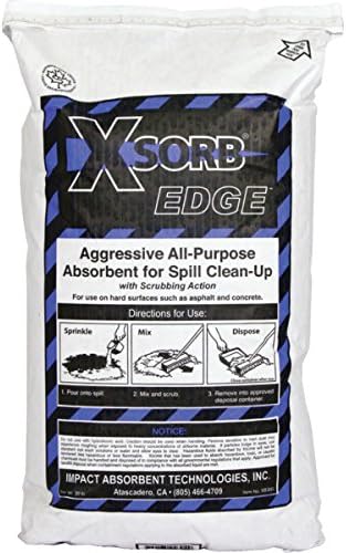 30 Lb Xsorb Edge All-Purpose Absorbent Spill Control Safety & Signage Cuts Synthetic Oil Spills - Passes The Slip Test - Aggressive Scrubbing Action - Cleans Asphalt And Concrete - Dark Gray Color Leaves No Visible Residue Absorbs Up To 6 Gallons