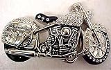 Rhinestone Old School Motorcycle Belt Buckle Panhead