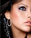 Sterling Silver & Diamond Inside-Outside Hoop Earrings (0.10ct - 39MM Diameter)
