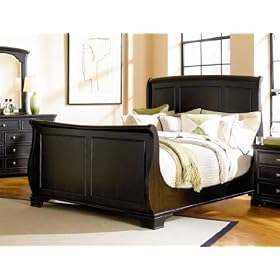 Sahara King Size Dark Finish Bed
