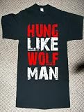 HUNG LIKE WOLFMAN HALLOWEEN THRILLER SCARY MOVIE BLACK T SHIRT