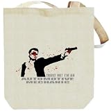 Trust Me! I'm A Automotive Mechanic Occupations Tote Bag (Beige, Canvas, Unisex)