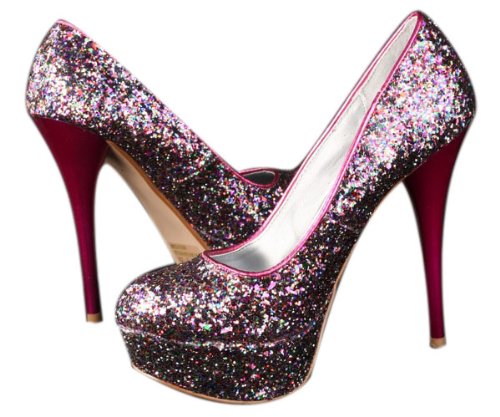 qupid glitter heels