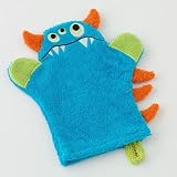 Hooded Baby/Toddler Bath Towel & Mitten-Monster