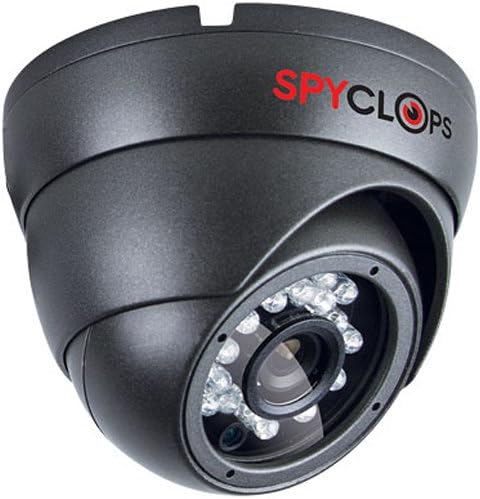 Spyclops Gray Mini Dome Style Indoor 24 IR Nightvision LED CCTV Camera