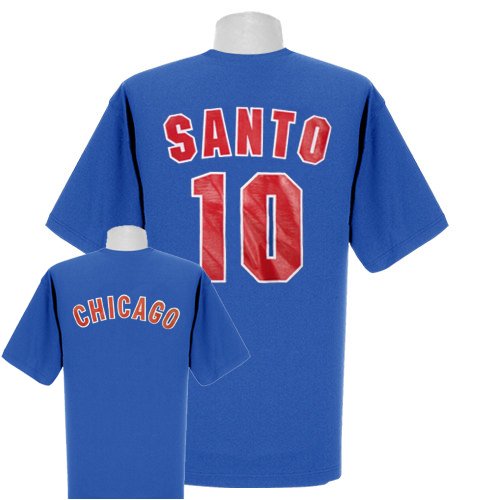 Ron Santo Chicago Cubs Throwback Name and Number T-Shirt by Majestic Select Size: X-Large