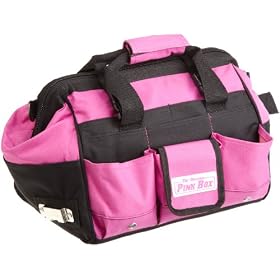 The Original Pink Box PB12TB 12-Inch Tool Bag, Pink
