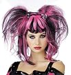 Wig Bad Fairy Black and Pink Costume Wigs