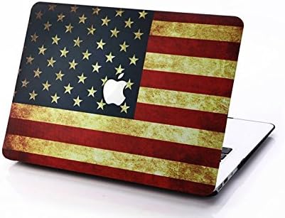 AppBox Photo Shell Plastic Hard Designs Corp Perforated Hardshell Clip Snap-on Case Soft-Touch Hard Case for Apple Macbook Pro 15" with retina display -US FLAG