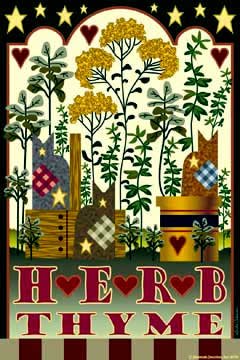 Herb Thyme Garden Flag