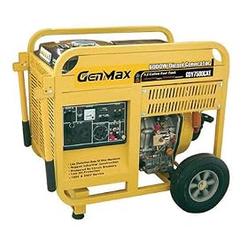 Genmax Portable Diesel 6000w Open Generator by 
