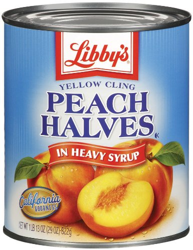 Libby's Peach Halves, Heavy Syrup, 29-Ounce Cans (Pack of 12)