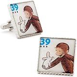 Curious George Stamp Cufflinks Cuff Links