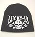 Lucky 13 Logo Beanie Lucky 13 Skull Stars Black Beanie