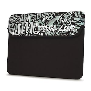  Black Graffiti Neoprene Netbook Sleeve Case