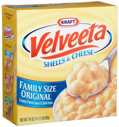Kraft Velveeta Shells & Cheese, Original Family Size, 24-Ounce Boxes (Pack of 4 ) by Velveeta