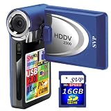 SVP HDDV-2300Blue 11MP Max 2.4-inch LCD Digital Video Camcorder with Speaker + FREE SVP 16GB SDHC Memory Card