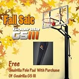 Goalrilla GLR GS III In-Ground Basketball System with 54-Inch Aluminum Framed Tempered Glass Backboard