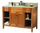 Foremost TRIA4822D 48-Inch Exhibit Vanity, Cinnamon Maple