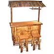 Homestyle BABBRC 3-Piece Outdoor Bamboo Tiki Bar Set