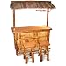 Homestyle BABBRC 3-Piece Outdoor Bamboo Tiki Bar Set