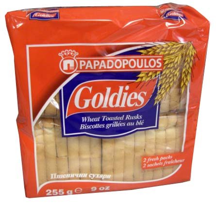 Goldies Toast Rusks – Wheat, 255g-Red Bag