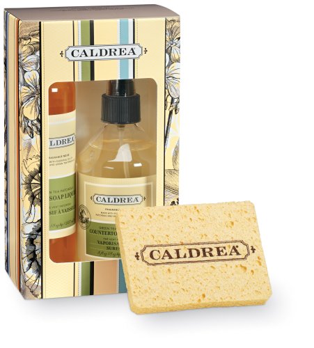 Caldrea Kitchen Starter Set, Green Tea Patchouli, 16-Ounce Box by Caldrea