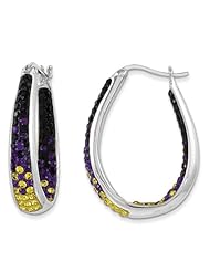 Sterling Silver Swarovski Elements Baltimore Spirit Earrings